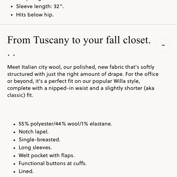 J.Crew Willa Tan Blazer NWT size 6 - Picture 6 of 6